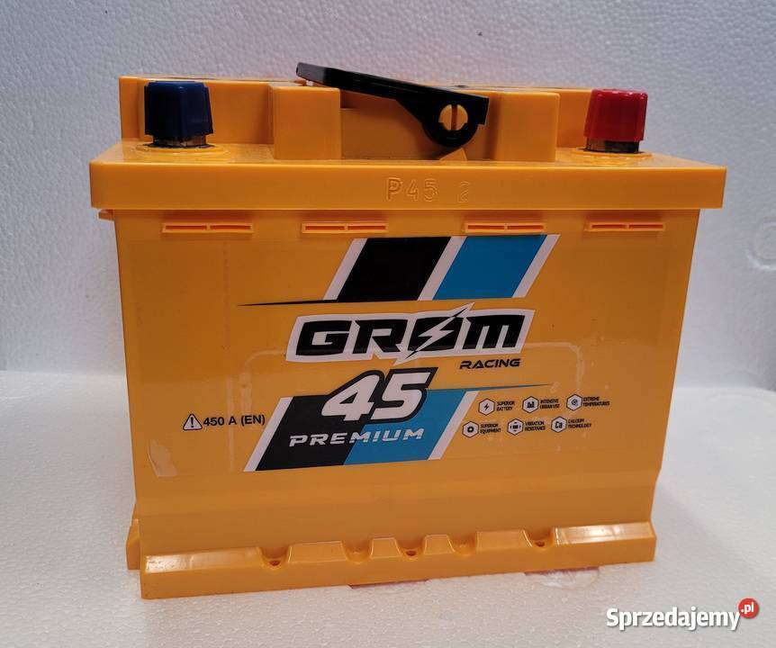 Akumulator Grom Racing 45Ah 450A EN PRAWY PLUS podlaskie Białystok