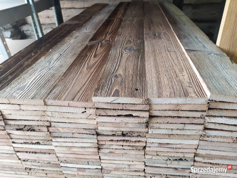 Stare drewno deski na ścianę z rozbiórki stodoły