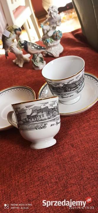 Filiżanka z widoczkiem Z napisem 2001 Bjrred Porcelana i szkło Gdańsk