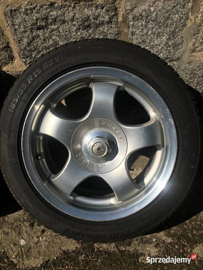 Felgi aluminiowe 15 4x100 7J et35 koła letnie dolnośląskie Zebrzydów