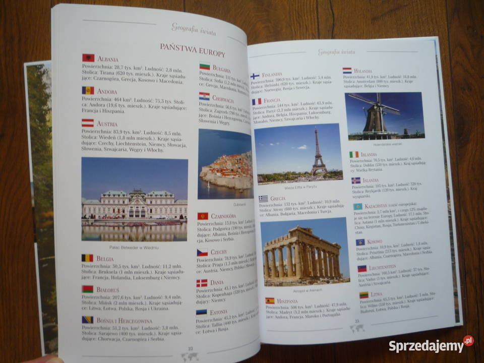 NOWA Geografia Świata Album E M Majcherczak zachodniopomorskie Szczecin