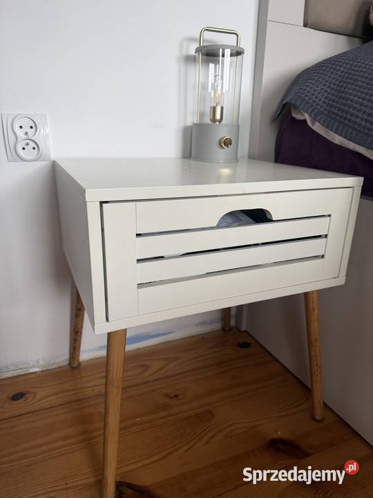 Szafka nocna biała 45cm podlaskie Łomża sprzedam