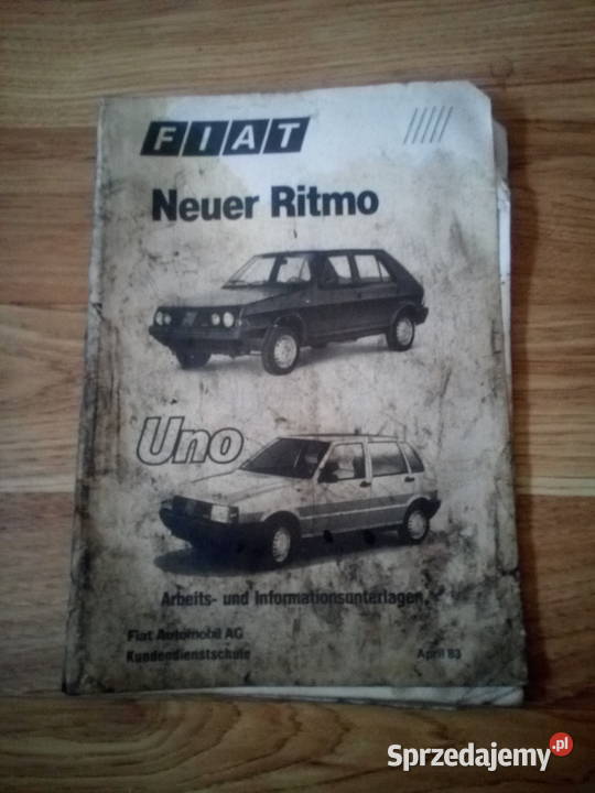Instrukcja obsługi Fiat Ritmo Uno Dobieszowice