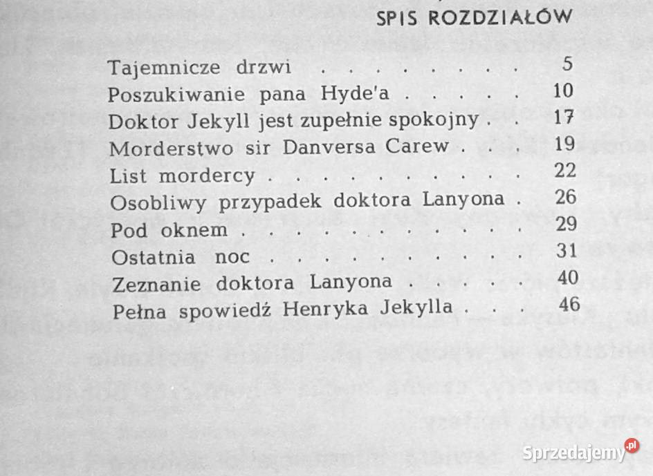 Doktor Jekyll i pan Hyde Robert Louis Stevenson Chełm