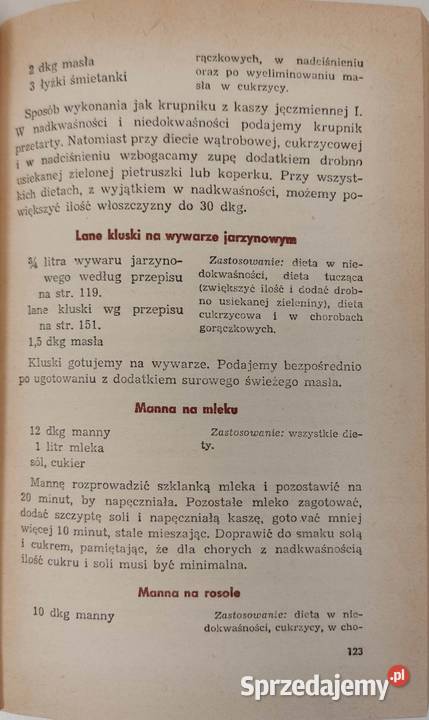 Żywienie dietetyczne w rożnych chorobach Osięciny