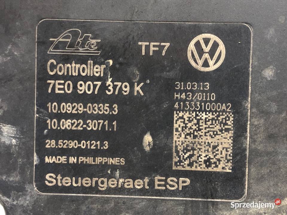 POMPA ABS VW TRANSPORTER T5 7E0907379K 20 114 podkarpackie