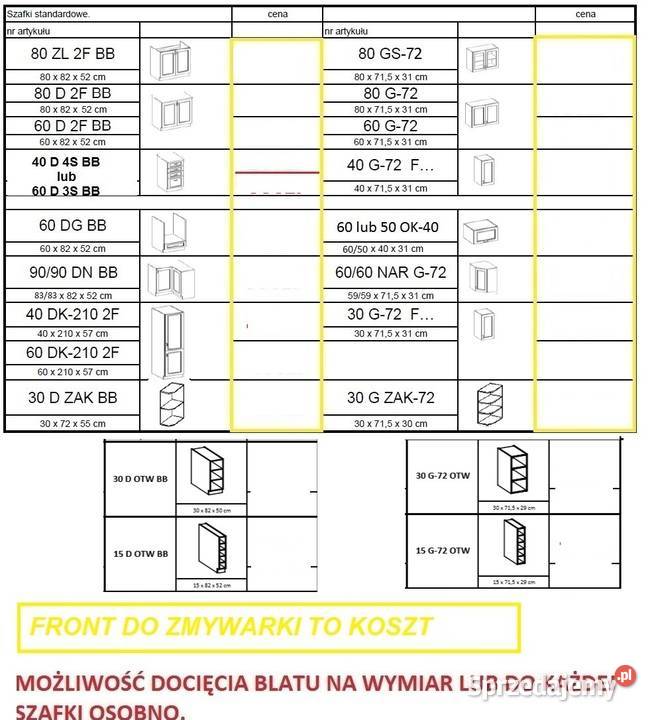 Mebleszafki kuchenneKuchnia Eko WhiteDowolna Poznań