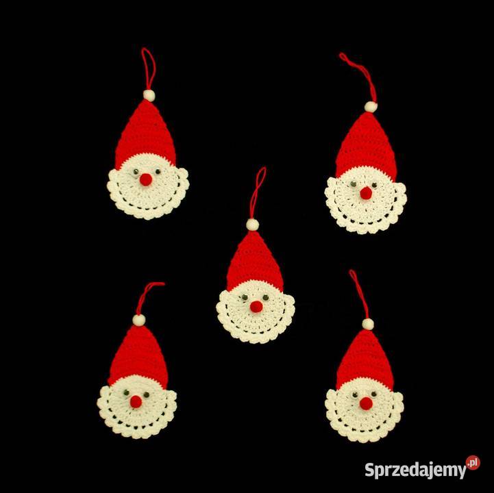Zawieszka ozdoba szydełkowa na choinkę Mikołaj Kluczbork sprzedam