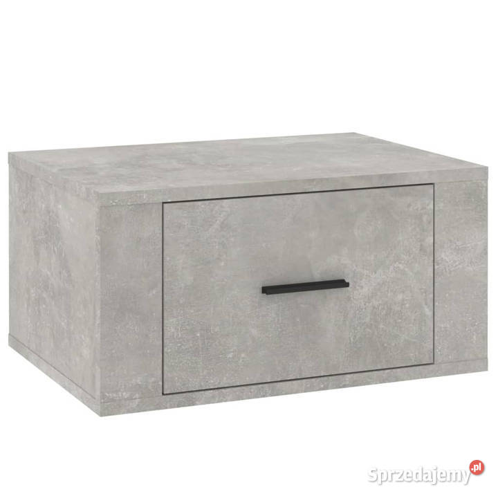 Wisząca szafka nocna szarość betonu 50x36x25