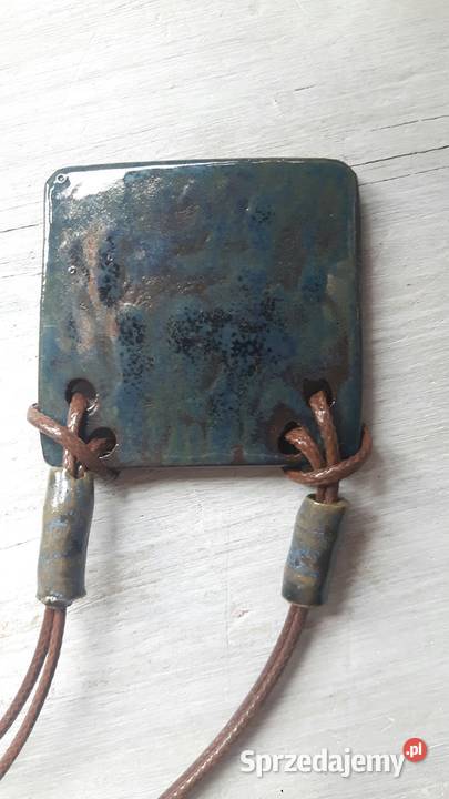 Naszyjnik ceramiczny ręcznie wykonany Otwock