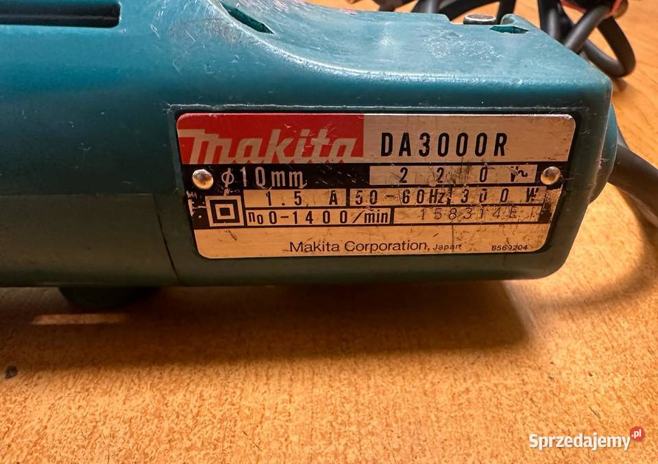 Wiertarka Kątowa Makita DA3000R warmińsko-mazurskie Elbląg