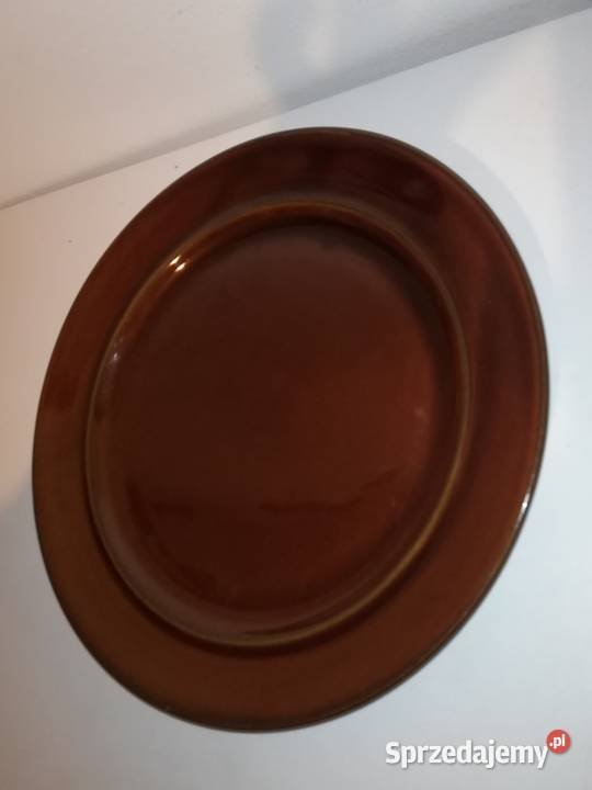 Porcelit Pruszków talerz brązowy Warszawa