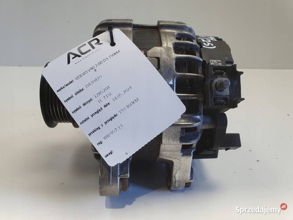 Volvo V90 II 20 D3 ALTERNATOR 30659580 osobowe lubelskie Janów