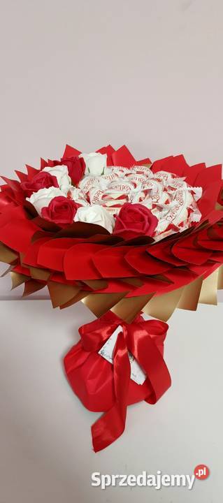Bukiet jadalny z Raffaello bukiet ze słodyczy Czekolady i czekoladki Warszawa sprzedam