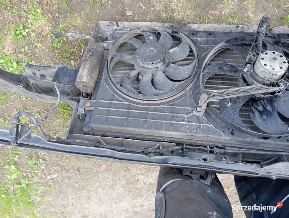 vw golf 4 pas przedni chłodnice wentylatory Kobylnica