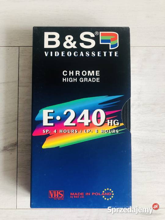 Kaseta video VHS B&S 240 min PRL