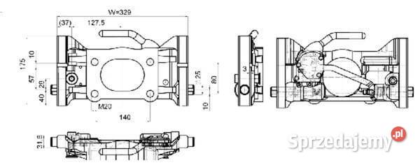 Płyta adaptera 330 mm H160 05733042A11 Kamionna