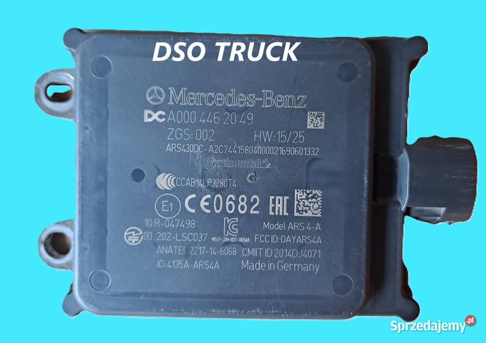 Radar distronic Mercedes MP 4 Mp3 A0004462049 Zawichost