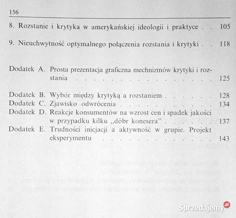 Lojalność krytyka rozstanie Albert O Hirschman