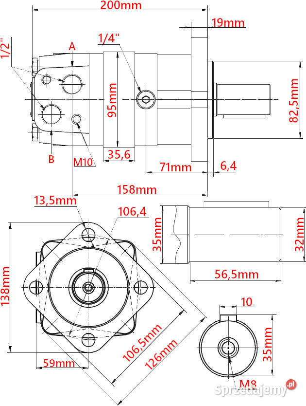 SILNIK Hydrauliczny BMS SMS OMS 2003 ALSG3 GR3 kujawsko-pomorskie Solec Kujawski sprzedam