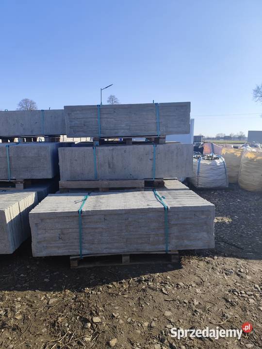 Słupek betonowy 275 ogrodzenie betonowe na 4 mazowieckie Roszczep