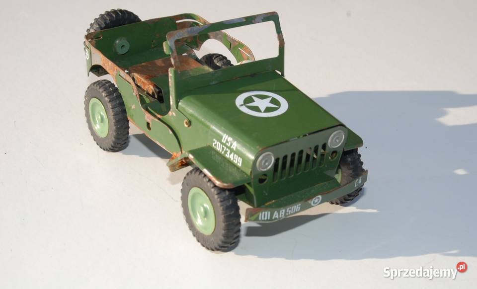 Stara zabawka samochód jeep Ites Willis unikat Cieszyn
