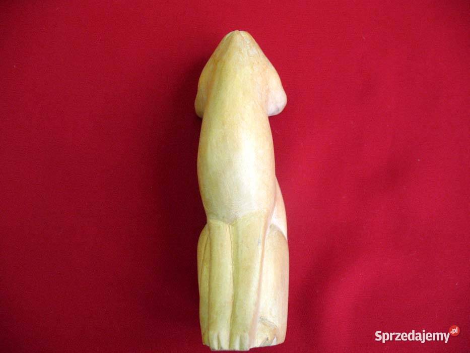 Kot Poważny kotek drewniany figurka z Wiednia