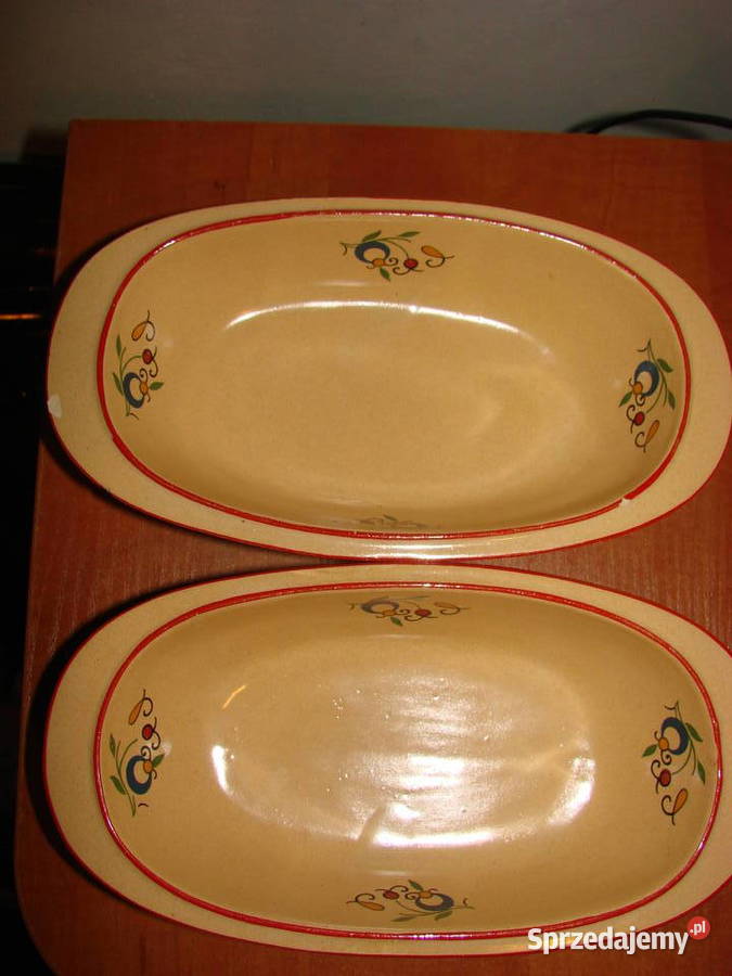 Bolesławiec wzór kaszubski półmisek PRL Pruszcz Gdański