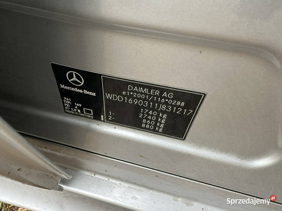 Mercedes A 150 Znikomy przebieg benzyna Wejherowo