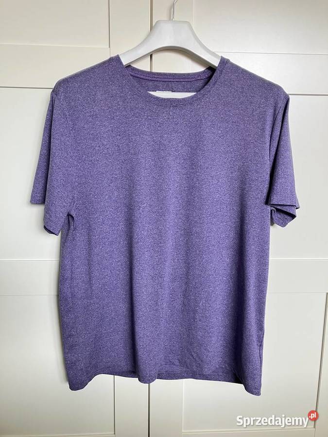 Sportowy fioletowy męski tshirt koszulka 32 Nisko