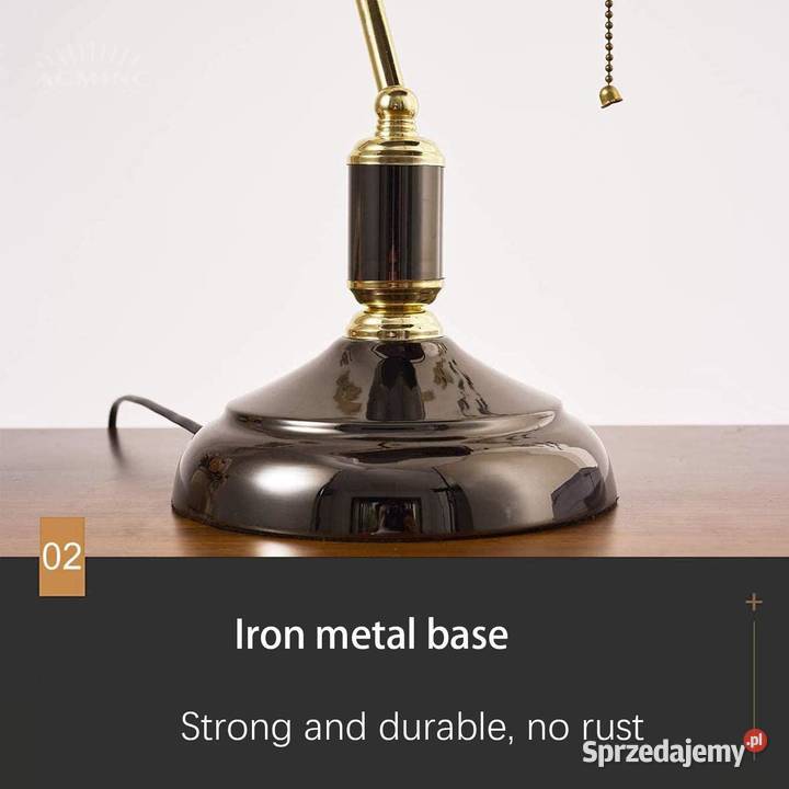 Czarna lampa stołowa w stylu vintage Zawiercie sprzedam