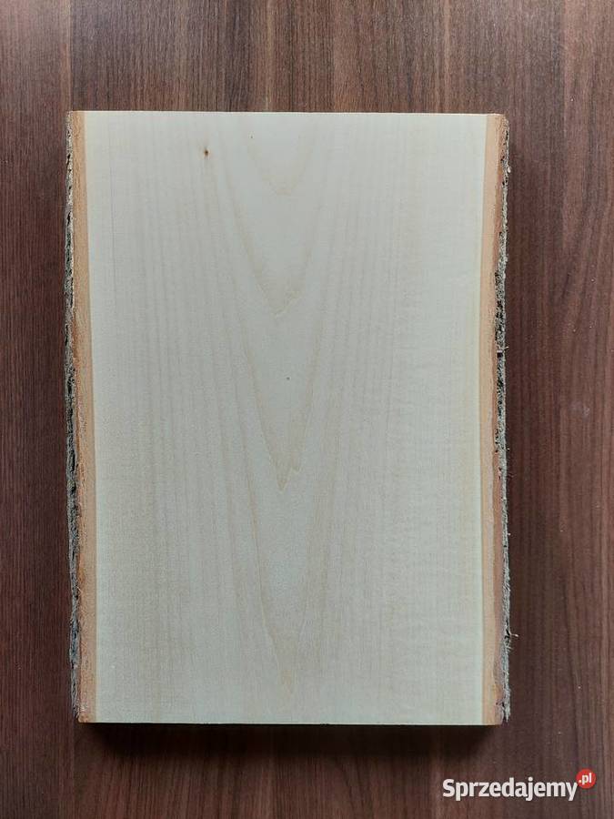 Deska lipowa z korą 40x225x25 rzeźba ikony Łódź