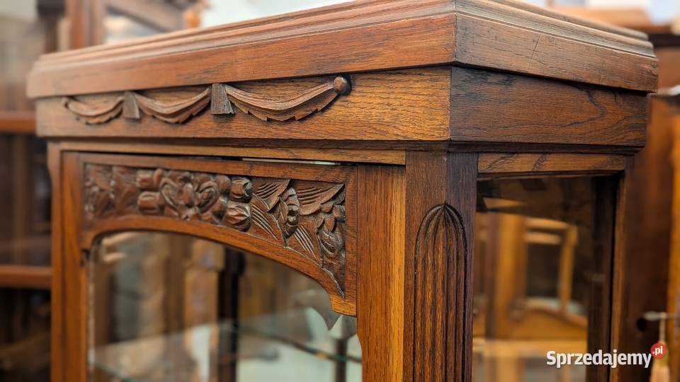 piękna witrynaserwantka secesyjnasklep Dąbrowa Dąbrowa Górnicza sprzedam