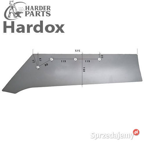 Lemiesz 300hektarów HARDOX SSP351L części do Suwałki