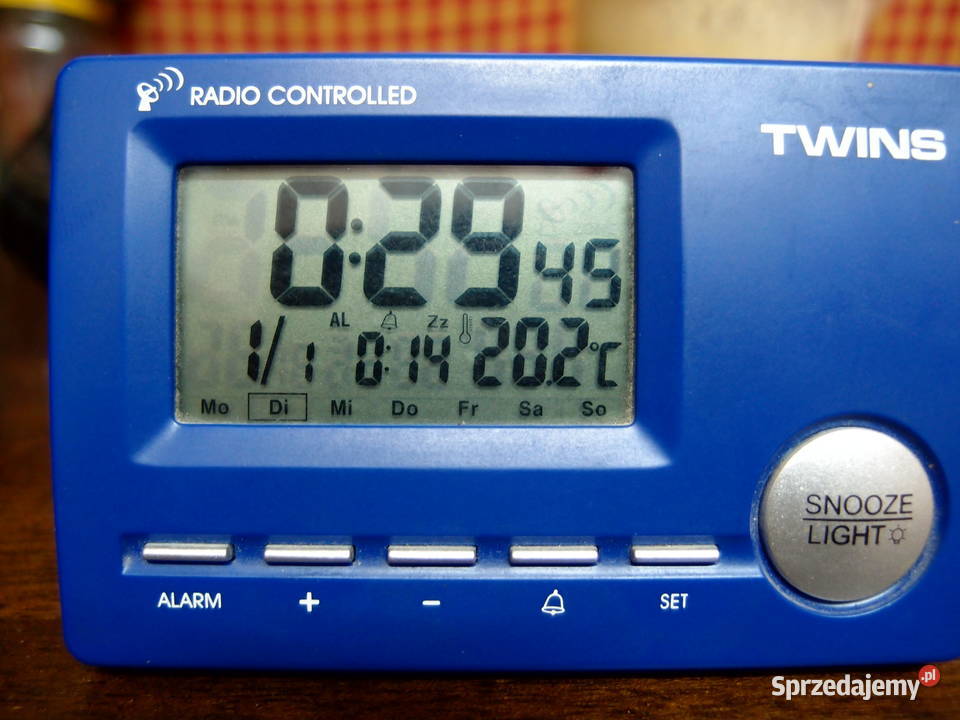 Zegar budzik termometr Cyfrowe sterowany radiem Łódź