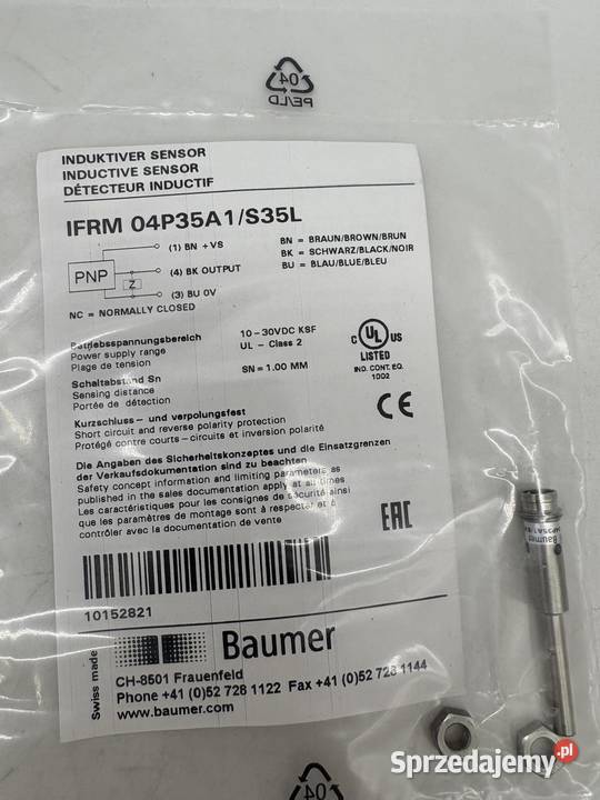 Baumer IFRM 04P35A1S35L Czujnik indukcyjny Warszawa sprzedam