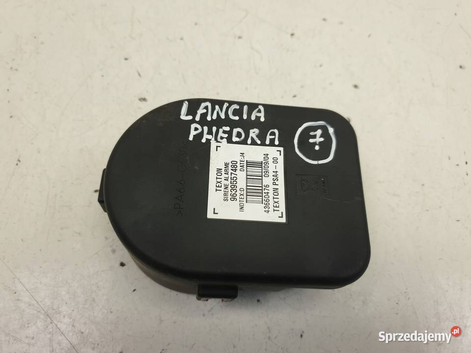 Lancia Phedra 22 JTD SYRENA ALARMU 9639557480 Chełm