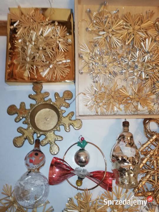 Stare ozdoby choinkowe PRL