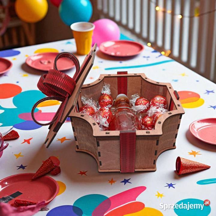 Ozdobne Drewniane Pudełko Idealne na Prezent