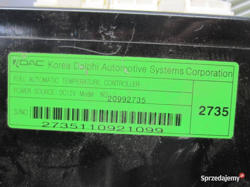 CHEVROLET CAPTIVA LIFT 11r panel nawiewu Panele sterowania, przełączniki Kielce