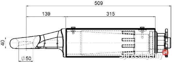 Ucho zaczepu kpl z łożyskiem 50 mm 006634510A02 Kamionna