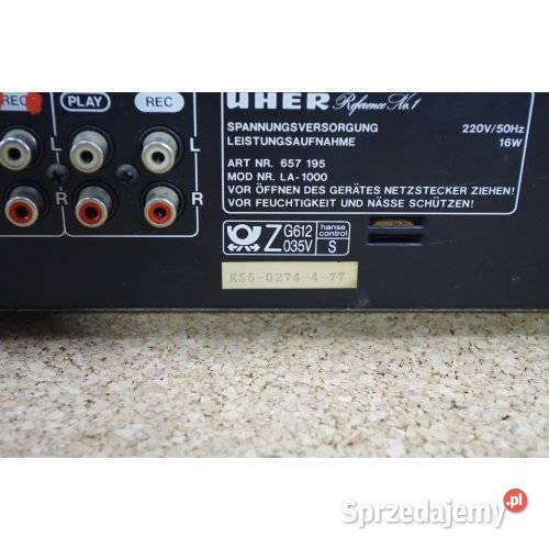 Uher LA1000 Reference No1 przedwzmacniacz stereo
