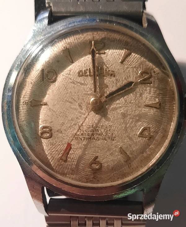 Zegarek Delbana z lat 50tych 17 kamieni wielkopolskie Poznań sprzedam