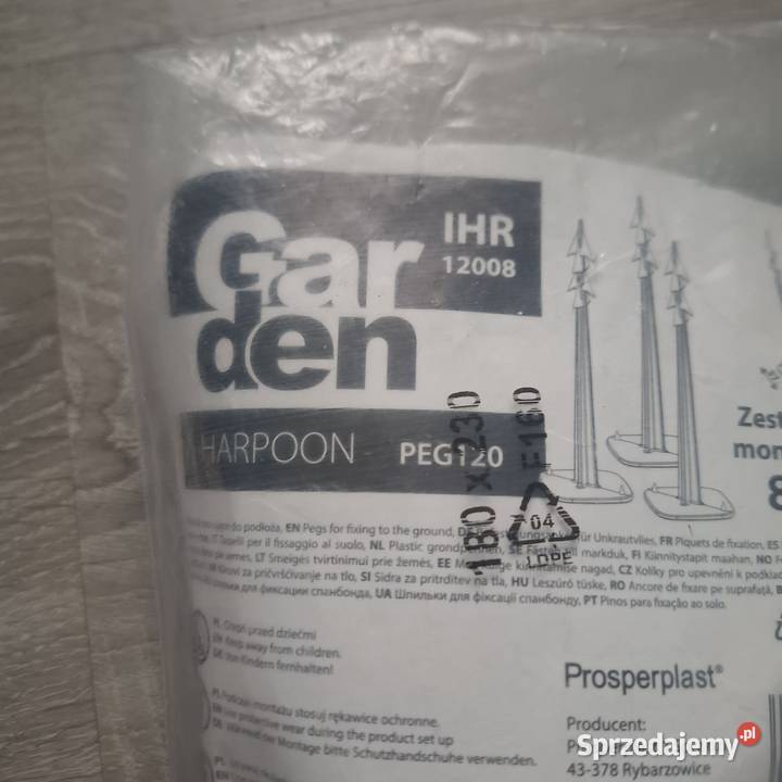 Szpilki kotwy montażowe Gardenic Harpoon PEG120 dolnośląskie Niwnice