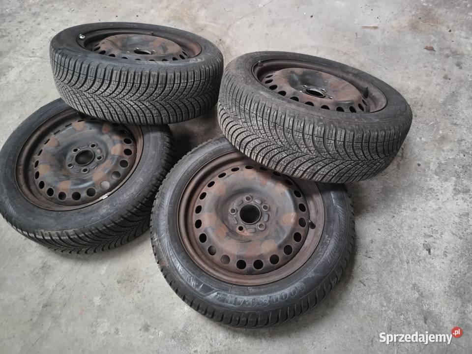 Koła zimowe wielosezonowe 5x108 Goodyear 2021r wielkopolskie Witkowo