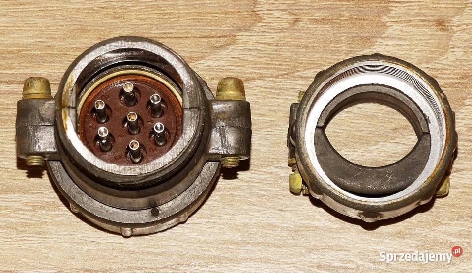 Złącze wtyk męski przemysłowy wojskowy 7 pinów śląskie Gliwice