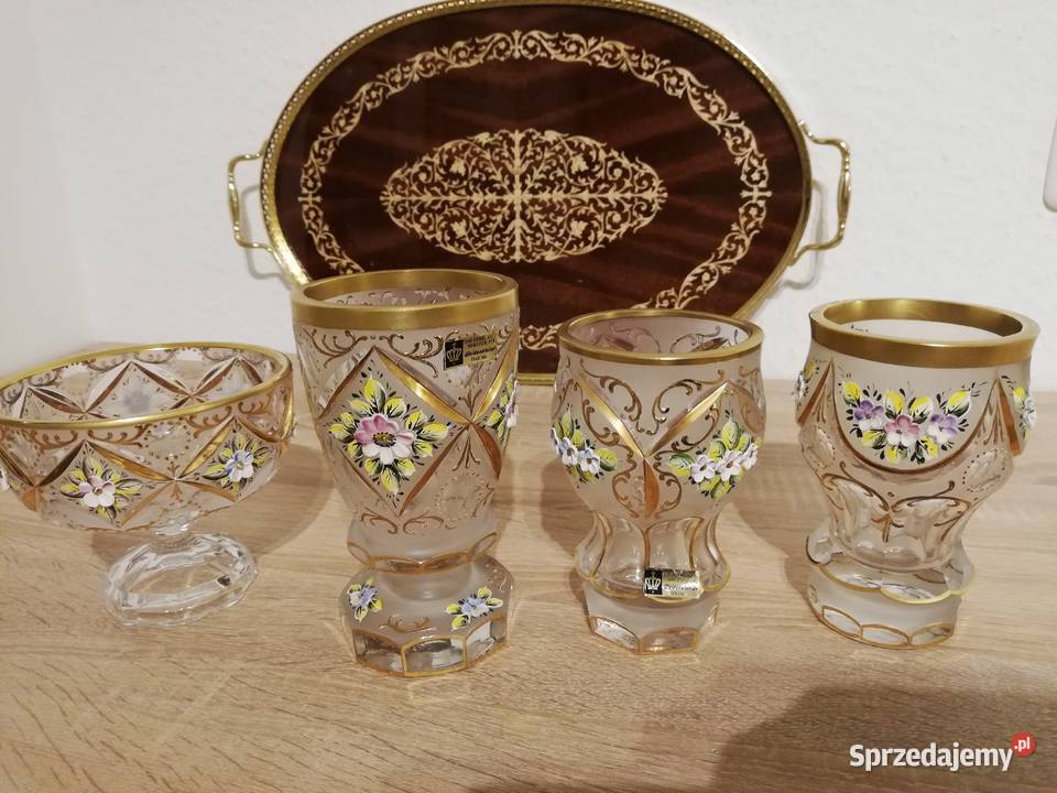 Szkło kryształ sygnowane Weidensteiner Porcelana i szkło Ropa