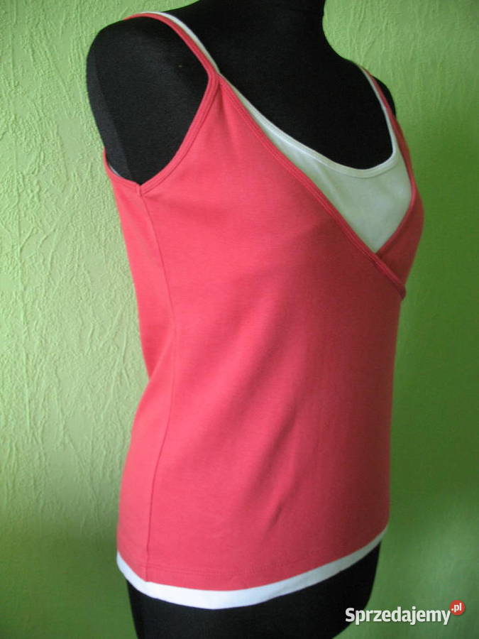 Bluzka top bawełniana rozmiar 42 XL biust 90 biały Siedlce sprzedam