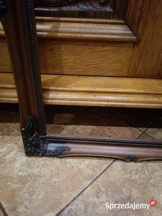 Piękna drewniana ramka do obrazu lustra grafiki Lipno