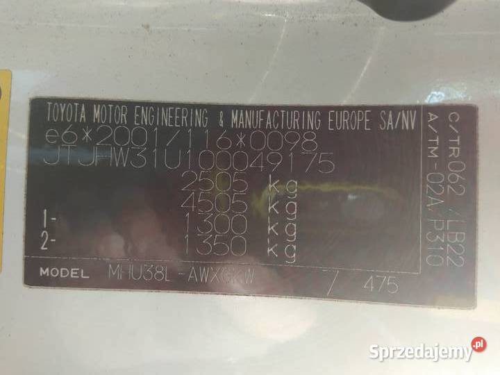 Lexus RX 400h kratka wlot powietrza baterii